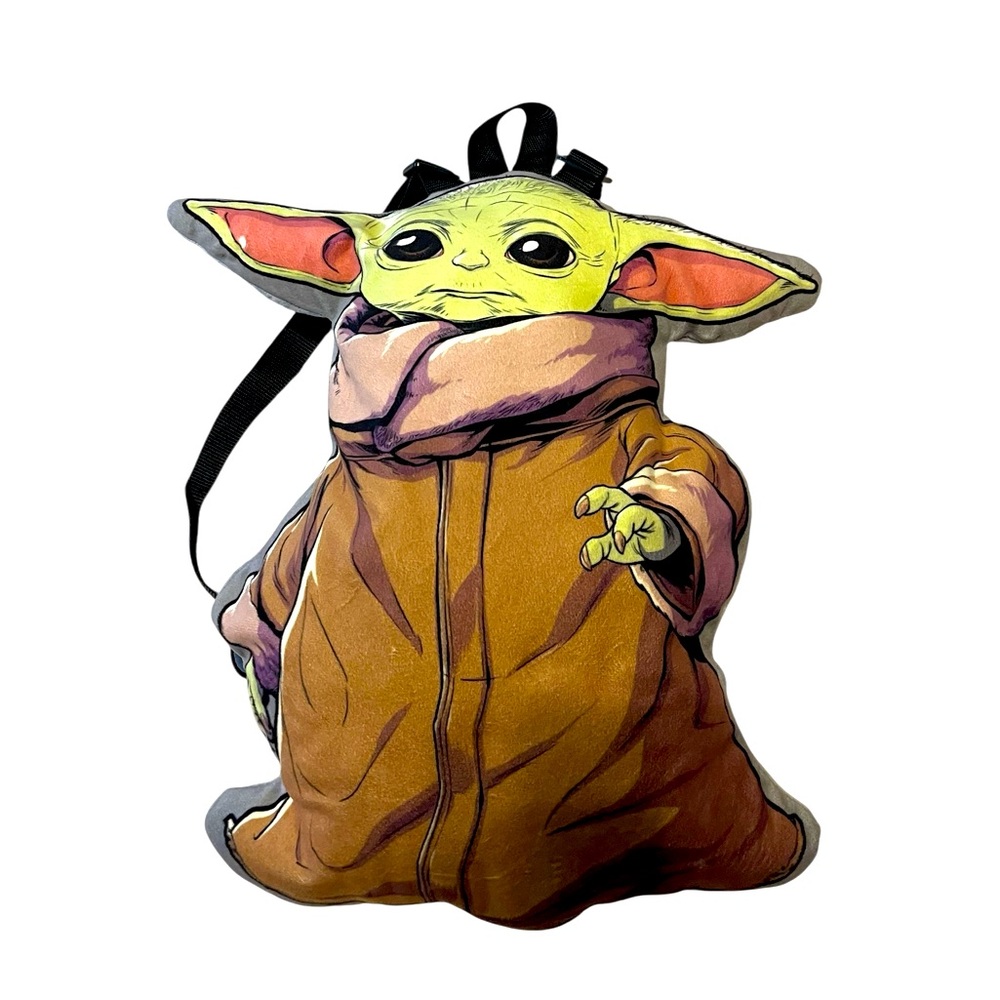 💜Baby Yoda Plush Backpack - Green and Brown